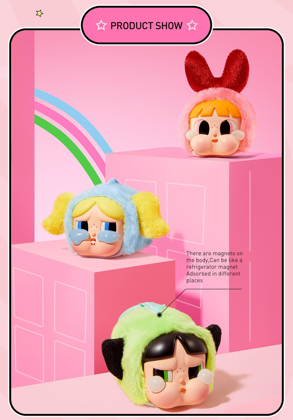 POP MART CryBaby × Powerpuff Girls Series – Vinyl Face Blind Box