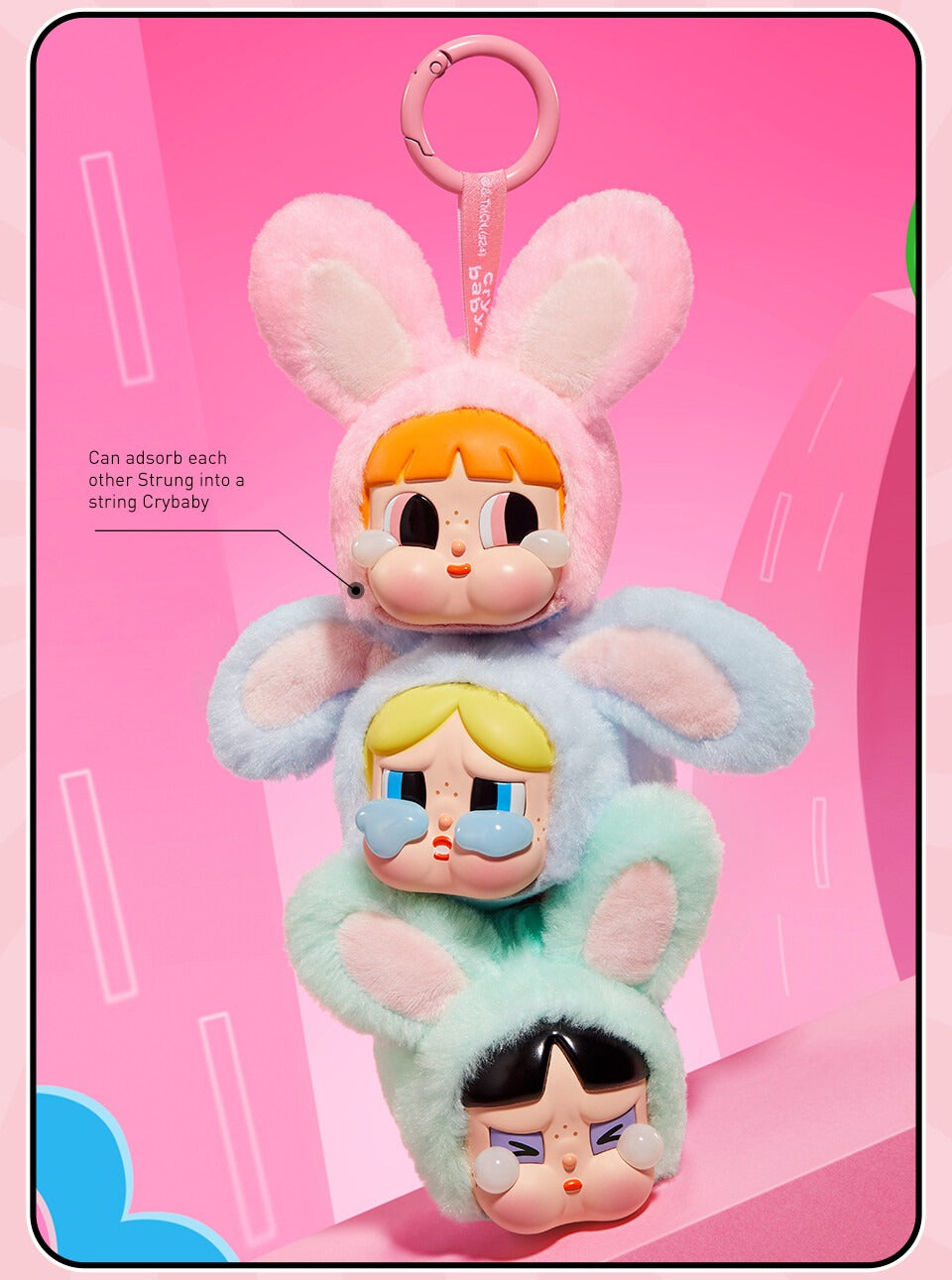 POP MART CryBaby × Powerpuff Girls Series – Vinyl Face Blind Box