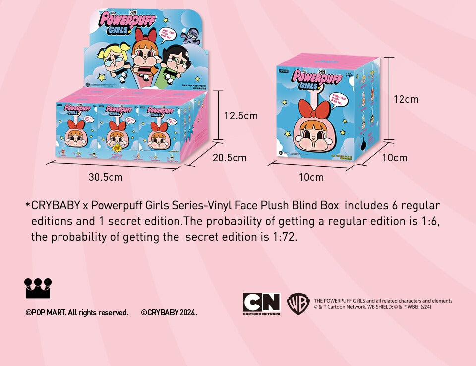POP MART CryBaby × Powerpuff Girls Series – Vinyl Face Blind Box